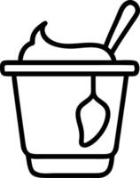 Smooth Yogurt Design with Soft, Silky Texture and Clean Lines vector