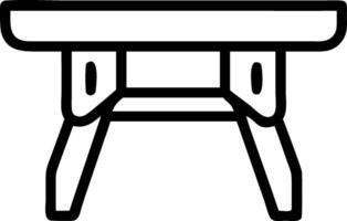 Folding Wooden Table Design with Space-Saving Functionality vector
