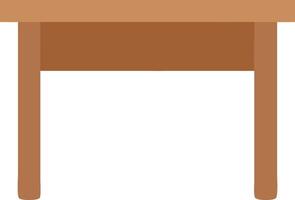 Minimalist Wooden Table Design with Clean Lines and Simple Shape vector