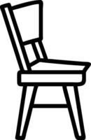 Scandinavian Wooden Chair Design with Simple, Functional Aesthetic vector