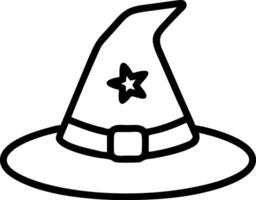 Dark Wizards Hat Design with Mysterious and Shadowy Details vector