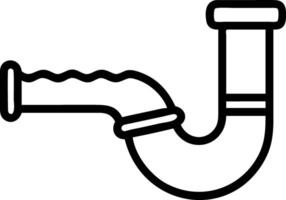 Artistic Water Pipe Design with Fluid and Organic Flowing Shapes vector