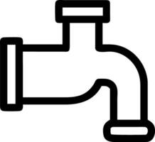 Water Pipe Design with Vintage Copper Finish and Retro Style vector