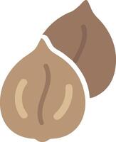 Minimalist Walnuts Design with Simple, Clean Lines vector