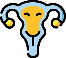 Abstract Uterus Design with Artistic Expression and Fluidity vector