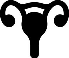 Abstract Uterus Design with Flowing Organic Lines vector