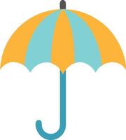 Flat Umbrella Design with Smooth Gradients and Simplified Aesthetic vector