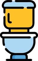Hand-Drawn Toilet Design with Sketchy Details and Creative Touch vector