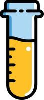 Abstract Test Tube Design with Unique Artistic Elements vector