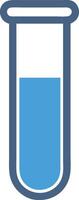 Flat Test Tube Design with Smooth Gradients and Simplified Look vector