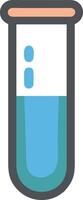 Minimalist Test Tube Design with Clean Lines and Simple Shape vector