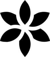 Geometric Flower Tattoo Design with Sharp Edges and Symmetrical Patterns vector