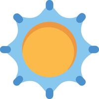 Minimalist Sun Design with Simple Circular Shape vector