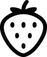 Glossy Strawberry Design with High Shine and Wet Look vector
