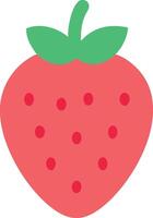 Minimalist Strawberry Design with Clean Lines and Simple Shapes vector