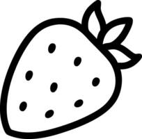 Classic Strawberry Design with Natural Red and Green Colors vector