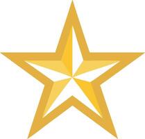 Minimalist Star Design with Clean Lines and Simple Geometry vector