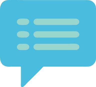 Minimalist Speech Bubble Design with Simple Shapes and Thin Lines vector