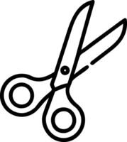 Artistic Scissors Design with Hand-Drawn Sketch and Unique Details vector