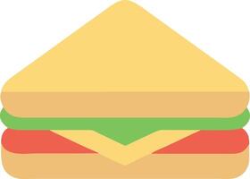 Whimsical Sandwich Design with Playful Shapes and Bold Contrasts vector