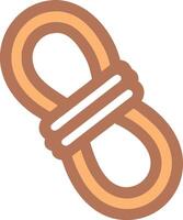 Decorative Rope Design with Bold Colors and Intricate Braiding vector