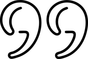 Vintage-Inspired Quotation Marks Design with Elegant Serif Detailing vector