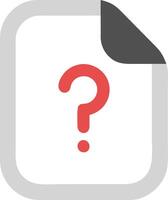 Bold and Simple Question Mark Design with Strong Contrast and Clarity vector