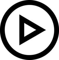 Vintage Play Button Design with Retro Colors and Classic Texture vector