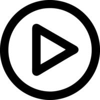 Geometric Play Button Design with Angular Edges and Symmetry vector