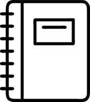 Minimalist Notebook Design with Clean Lines and Simple Aesthetic vector