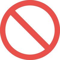Modern Not Allowed Sign Design with Sleek Typography and Sharp Edges vector
