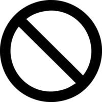 Classic Not Allowed Sign Design with Traditional Red Circle and Slash vector