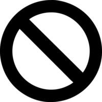 Iconic Not Allowed Sign with Red Circle and Diagonal Slash vector