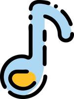 Creative Musical Note Design with 3D Effects and Layered Texture vector
