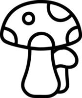 Minimalist Mushroom Design with Simple, Clean Lines vector