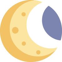 Artistic Moon Design with Bold, Dark Shadows and Light Highlights vector