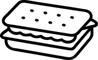 Elegant S'more Design with Subtle Shading and Smooth Finishes vector