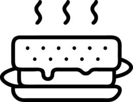 Whimsical S'more Design with Playful Color Contrast vector