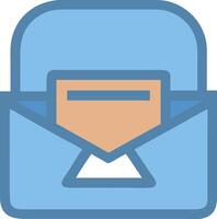 Traditional Mailbox Design with Curved, Rounded Edges vector