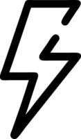 Geometric Lightning Design with Precise, Angular Strikes vector