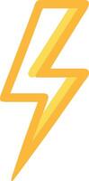 Elegant Lightning Bolt with Subtle Gradient Effects vector