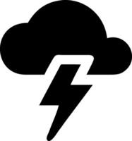 Abstract Lightning Strike with Energetic, Fluid Motion vector