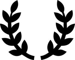 Classic Laurel Wreath with a Circular, Balanced Shape vector