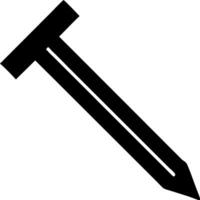 Iron Nail with Hammered Finish and Unique Character vector