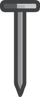 Iron Nail Design with Textured Surface and Patina vector