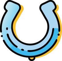 Customizable Horse-Shoe Design with Name or Date vector
