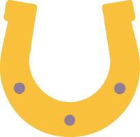 Decorative Horse-Shoe with Embedded Gems and Stones vector