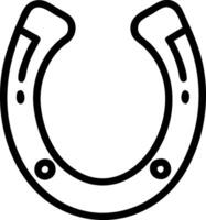 Modern Geometric Horse-Shoe with Sleek Lines vector