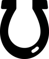 Classic Rustic Horse-Shoe with Weathered Texture vector