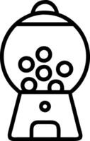 Customizable Gumball Machine with Interactive Features vector